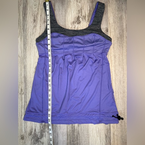 Lululemon Elevate Adjustable Purple Tank Top with Cinched Waist Activewear Sz 6 - Picture 6 of 7